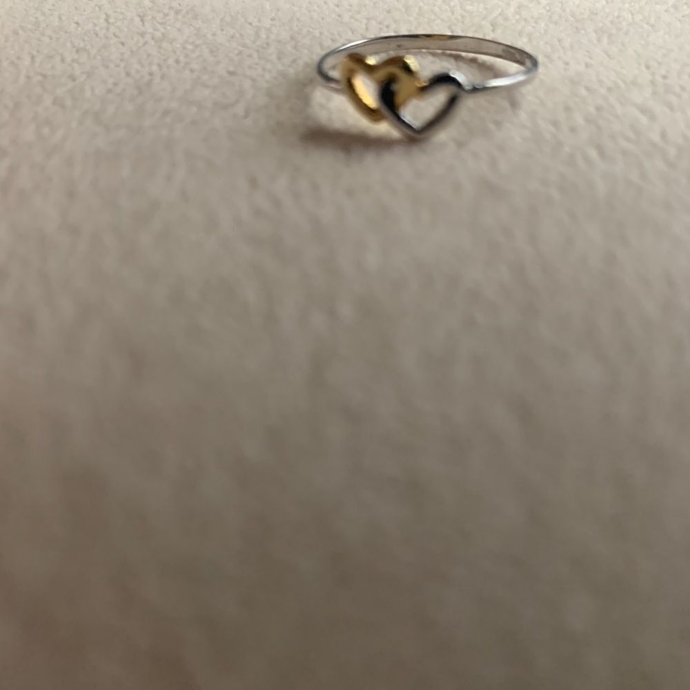Double Heart Ring 14k Solid Goldperfectgift - image 5